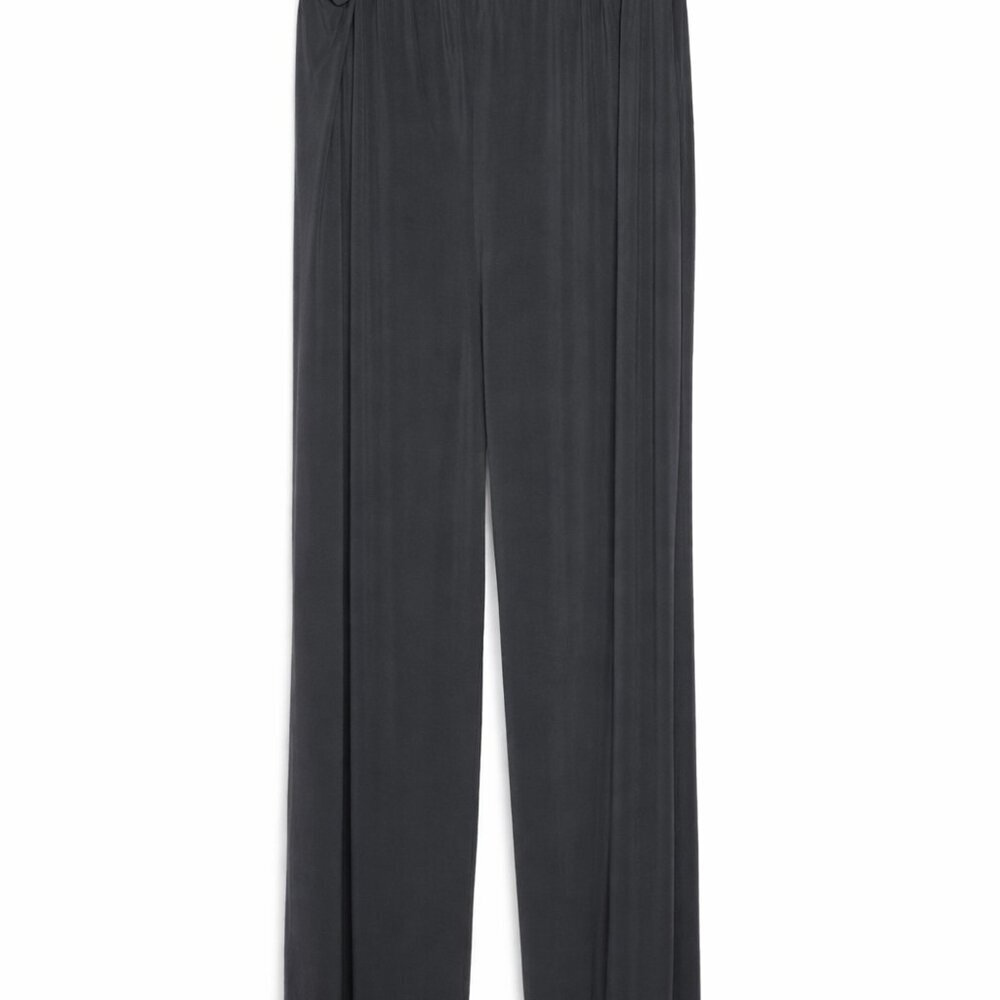 Bob Mackie Wearable Art Charcoal Palazzo Wide Leg Pants – 3X Plus Bohemian